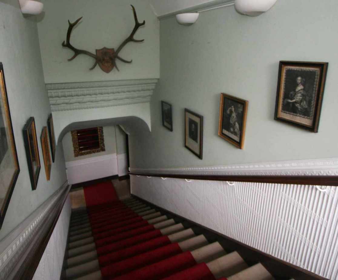 Heading up the main stairs to the first floor reception rooms