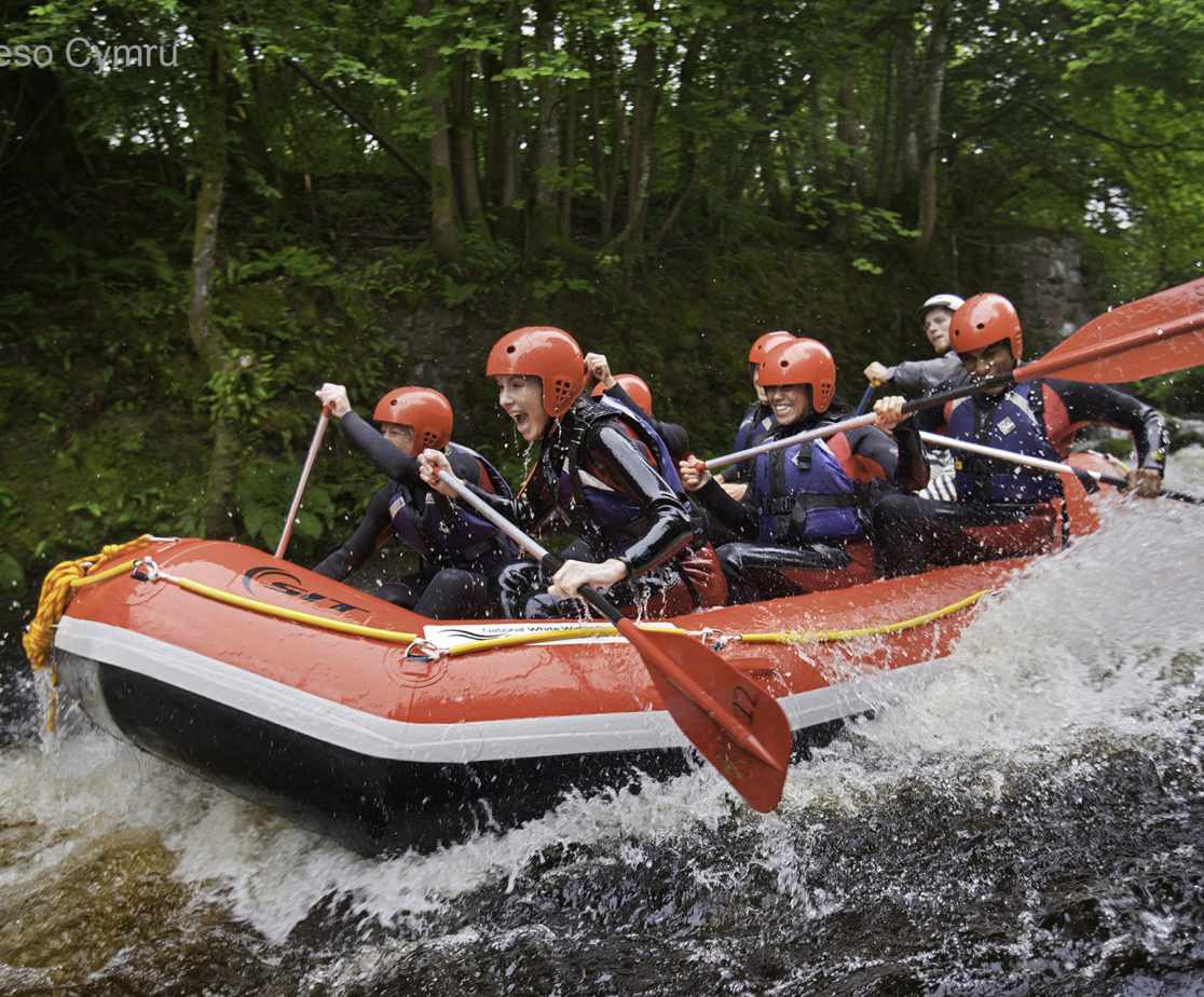 Enjoy some white water rafting nearby