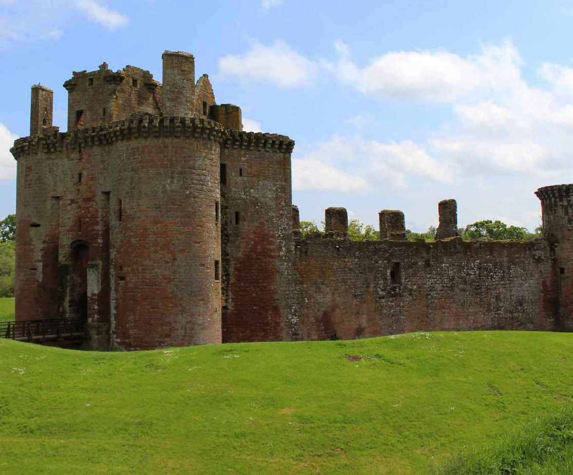 A trip to Caerlaverock Castle is an interesting outing