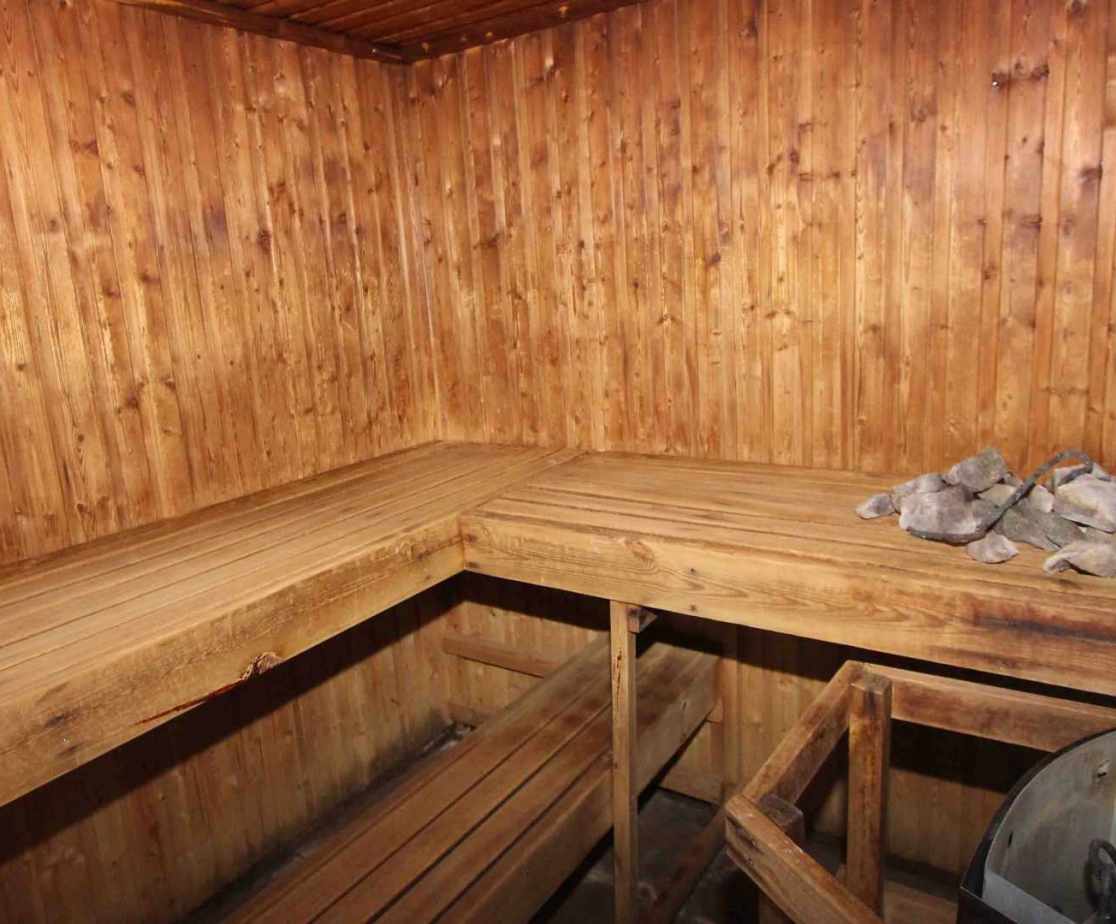 And a sauna for winding down after the activity of the day