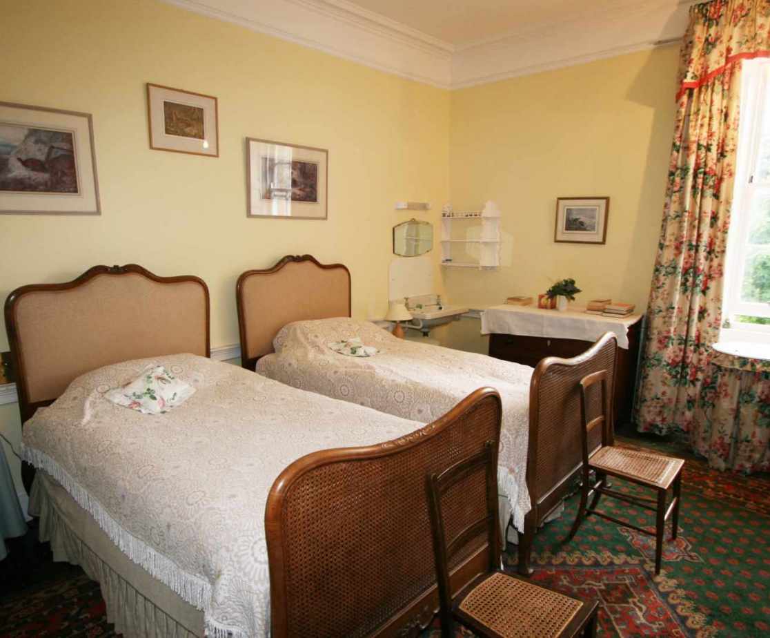 \'Granny\' twin bedded room is located on the first floor