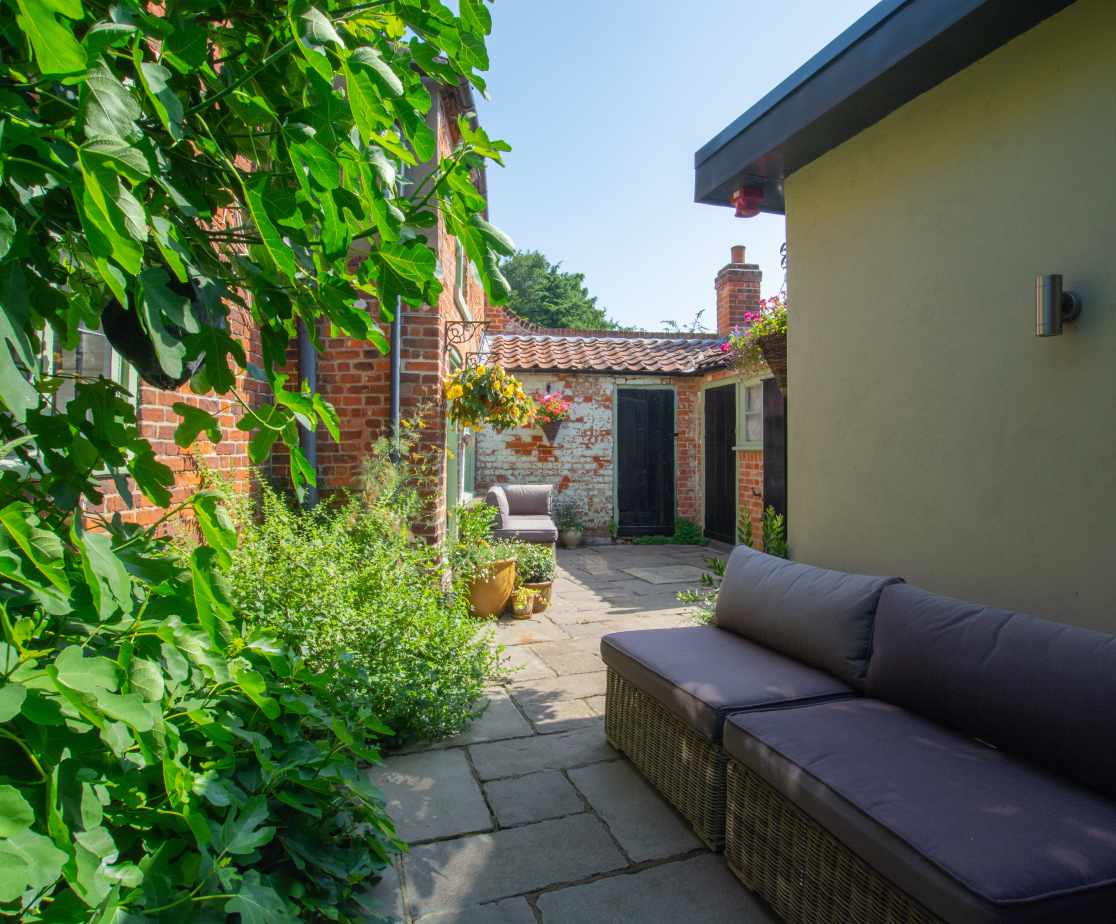 Private rear courtyard