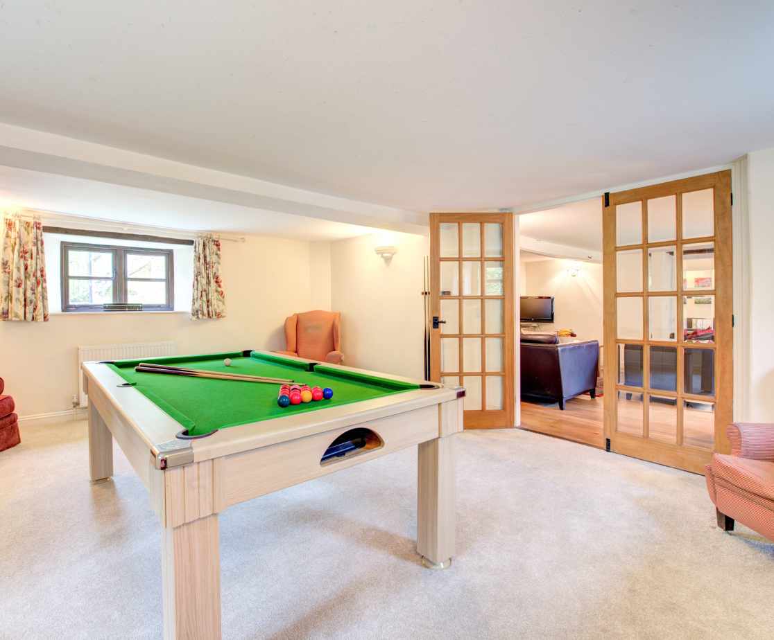 Challenge your friends to a game of Pool in the Pool room