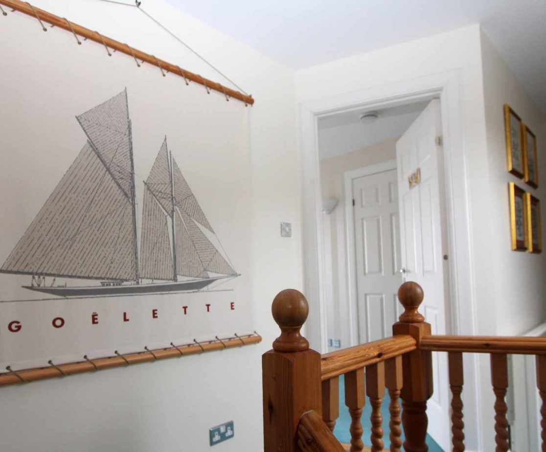 There is a gently nautical theme running throughout the house