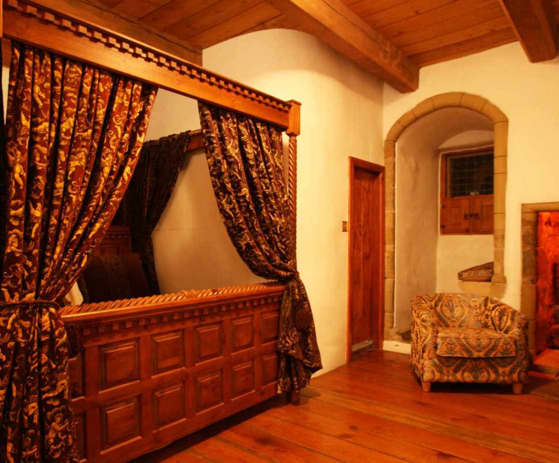 Bedroom 3 is the other four poster on the second floor