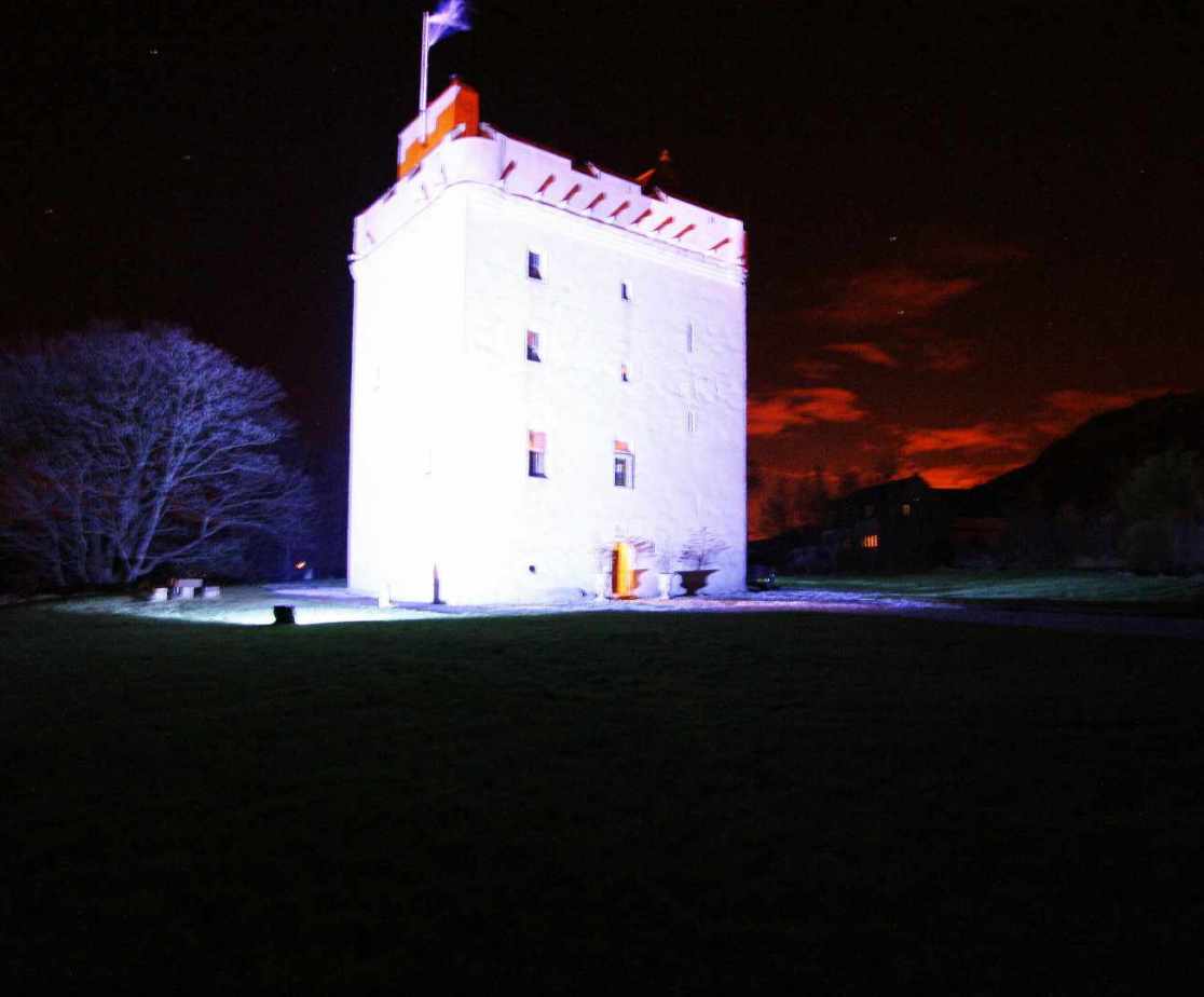 The castle can be lit up at night on request