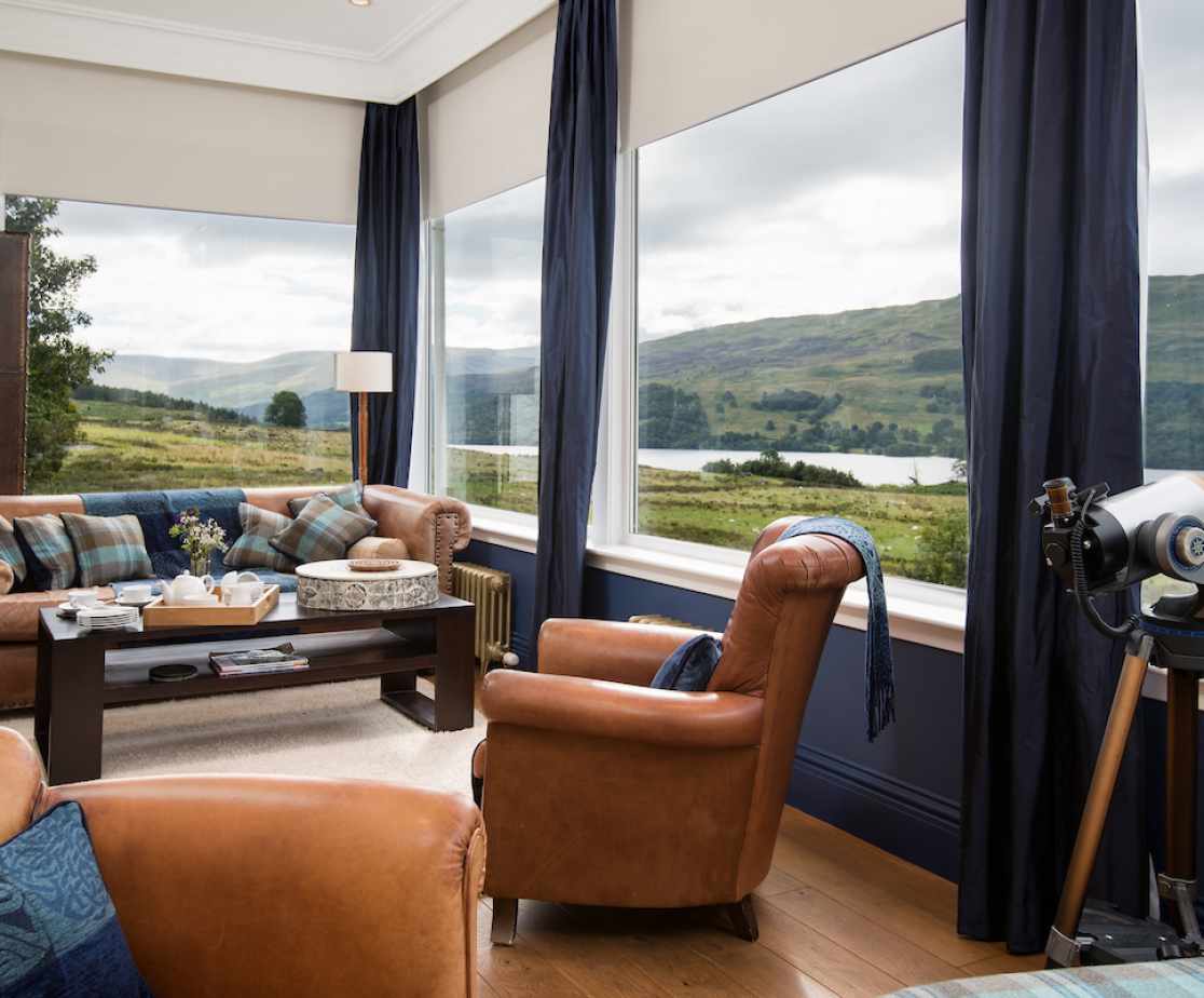 This living space has the best views over the loch