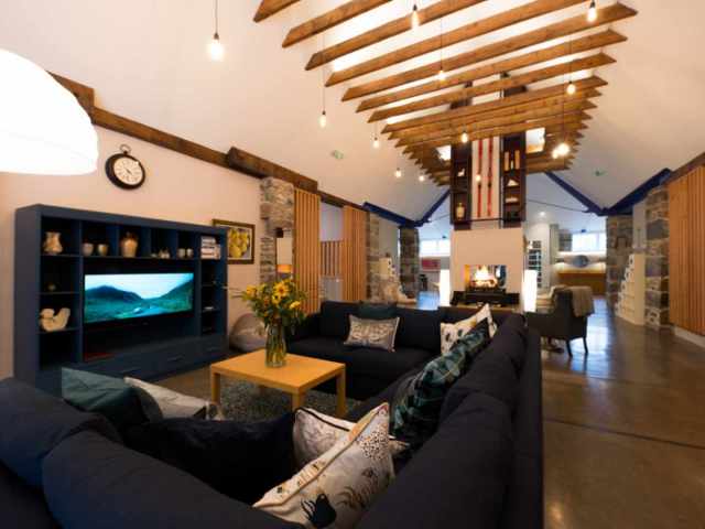 This luxury converted lodge has the wow factor