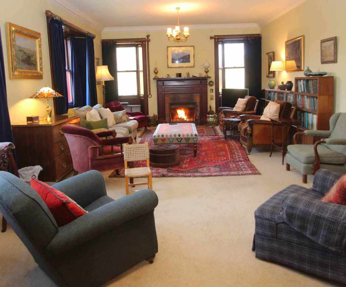 The drawing room is very spacious